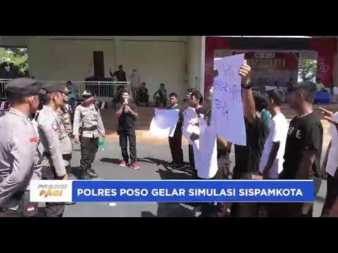 POLRES POSO GELAR SIMULASI SISPAMKOTA