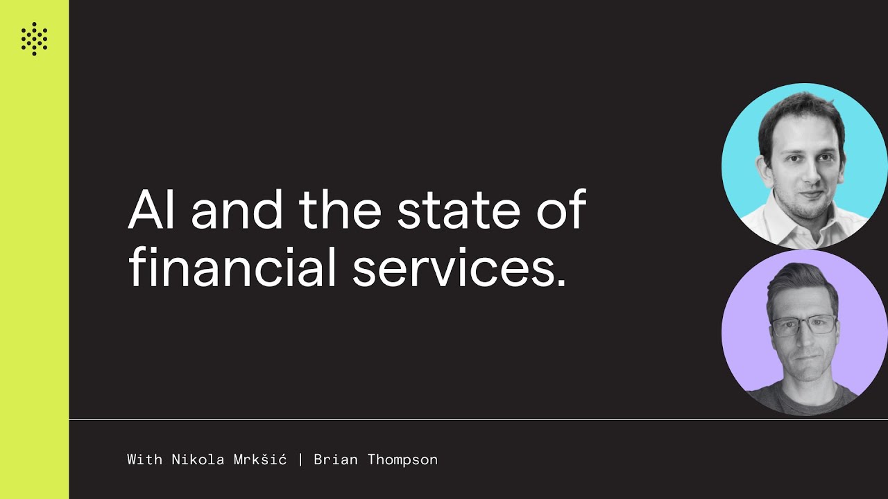 Artificial Intelligence and the State of Financial Services