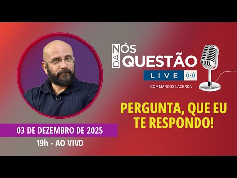 LIVE HOJE COMIGO - PERGUNTA QUE EU TE RESPONDO - 03/12/2025 | Marcos Lacerda, psicólogo