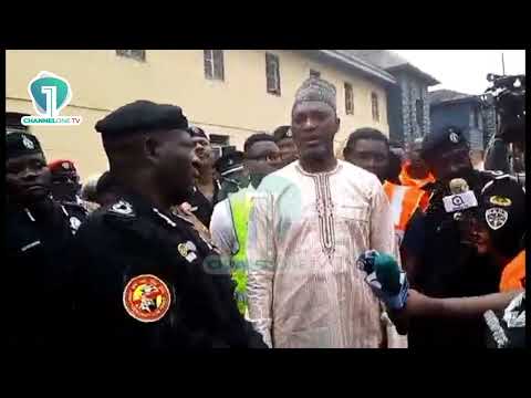 Interior Minister Muntaka Mubarak, IGP Visit Accra Central Police Annex Fire Scene