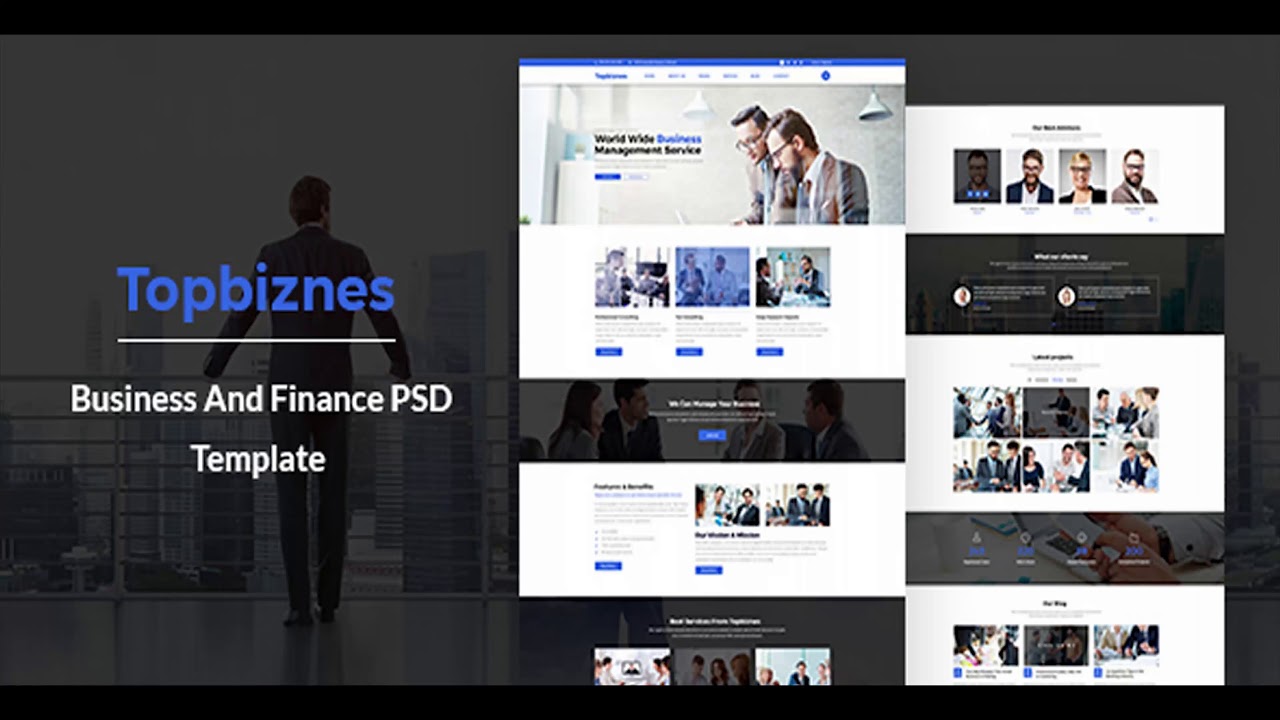 Topbiznes – Business & Consulting PSD Template. | Themeforest Website Templates and Themes