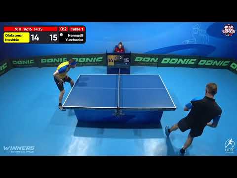 20:30 Oleksandr Ivashkin 0 - 3 Hennadii Yurchenko West 5 WIN CUP 06.12.2022 | TABLE TENNIS WINCUP