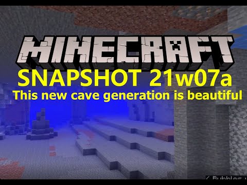 Insane New Caves in Minecraft! 21w07a Snapshot