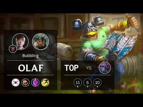 Olaf Top vs Cho'Gath - KR Grandmaster Patch 9.21
