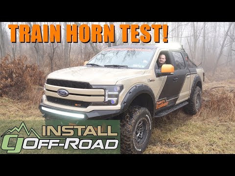 F-150 Kleinn Triple Train Horn Kit 230 With 150 PSI Air System 2015-2018 Installation