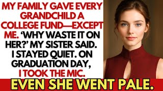 My Family Gave Every Grandchild A College Fund—Except Me. On Graduation Day, I Spoke—She Went Pale.