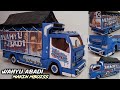 MEMBUAT MINIATUR TRUK WAHYU ABADI NEW BOKONG SEMOK BISA OLENG DARI KARDUS HANDMADE