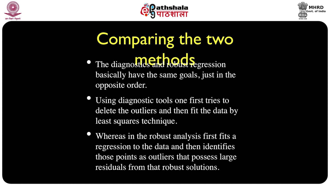 Outlier detection - Robust regression techniques