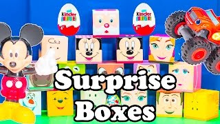 SURPRISE BOXES Paw Patrol + Disney Frozen + Peanuts + Worlds Largest Candy + Toys  Video