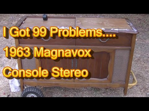 1963 Magnavox Console Stereo Phono AM FM MPX Resurrection Repair Whatever v3