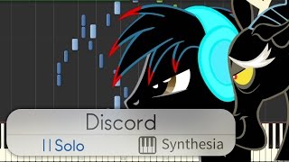 Discord (The Living Tombstone's Remix) Piano Cover -- Synthesia HD