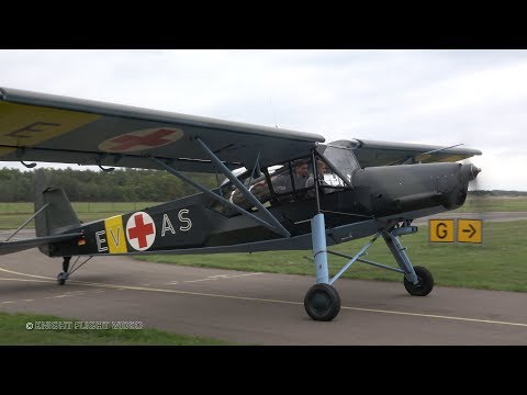 4Kᵁᴴᴰ Original Fieseler Fi 156 'Storch' Start up, Taxiing & STOL Demonstration