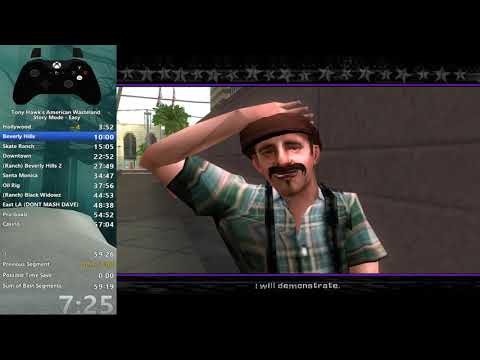 Tony Hawk's American Wasteland Story - Easy Speedrun in 58:23