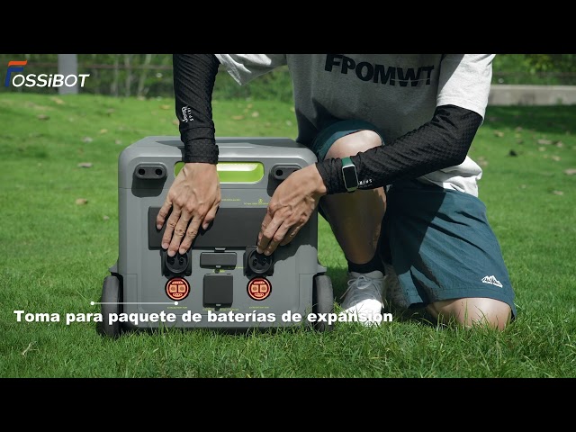 Estación de energía Fossibot F7200 5222,4 Wh, 4 AC, LiFePO4 + T202 800 W video