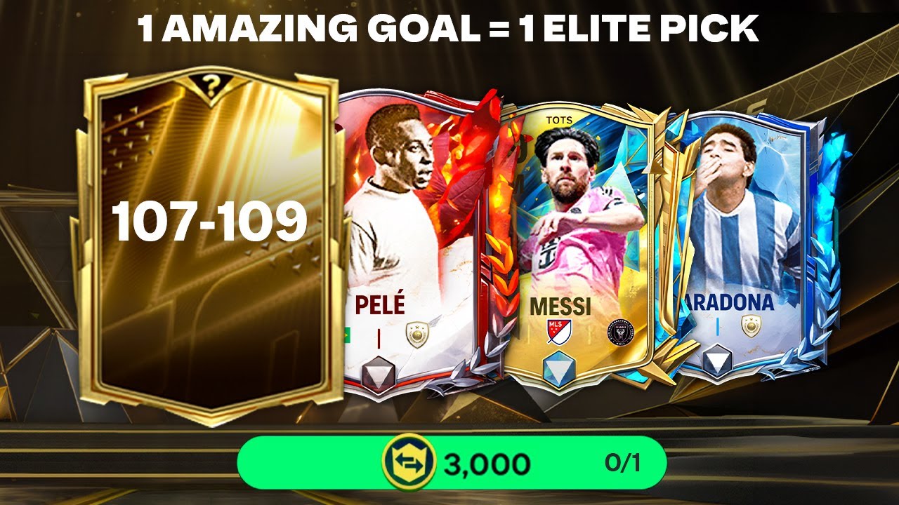 1 AMAZING GOAL = 1 TOP 50 PACK in FC MOBILE