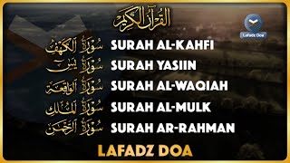 Download lagu QURAN MERDU (Al Kahfi  YASSEN ARRAHMAN ALWAQIAH ALMULK) Penenang Hati dan Pikiran mp3