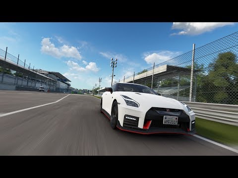 2017 Nissan GT-R Nismo Hot Lap at Monza - Keyboard Gameplay (with keyboard overlay)