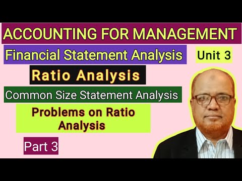 Accounting for Management I Financial Statement Analysis I Ratio Analysis I Hasham Ali Khan I