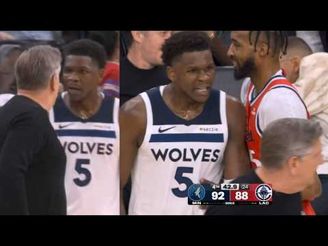 Anthony Edwards yells at his coach "That's what the f**k I do" after insane clutch 3 vs Clippers