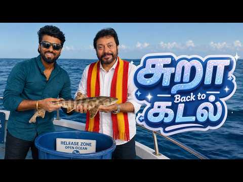 Baby Wild Sharks to Ocean with Fisheries Minister Srinath | DAN JR VLOGS