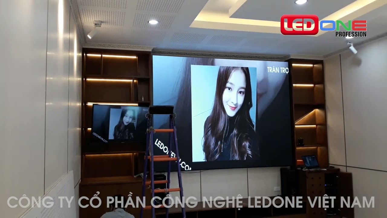 Công ty Cổ phần Xây Dựng LICOGI 18.3 | Ledone thi công dự án thầu màn hình LED COB P1.86 phòng Họp