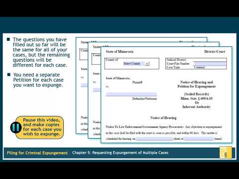 Criminal Expungement Chapter 5: Requesting Expungement...
