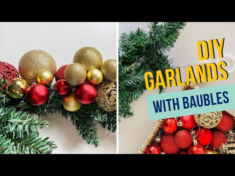 DIY Christmas Ornament Garland Tutorial | 3 Ways To...