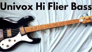 Video thumbnail for Vintage Vibes!!! Univox Hi Flier Phase 3 Bass Guitar Overview/Demo by Marvin Martelly