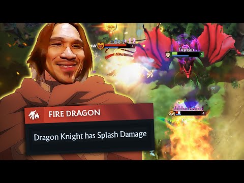 How Topson plays 7.37 DRAGONKNIGHT MID...🔥❄️