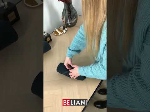 Rankšluostis Beliani 4 smėlio spalvos medvilninių AREORA rankšluosčių rinkinys video