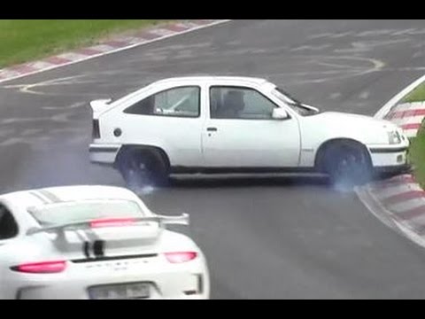 Opel Kadett Mistake & Spin Nordschleife Nürburgring Touristenfahrten 12.09.2015