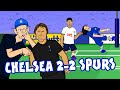 Tuchel vs Conte! Romero vs Cucurella! Chelsea vs Spurs! (2-2 Goals Highlights Hair Pull Fight)