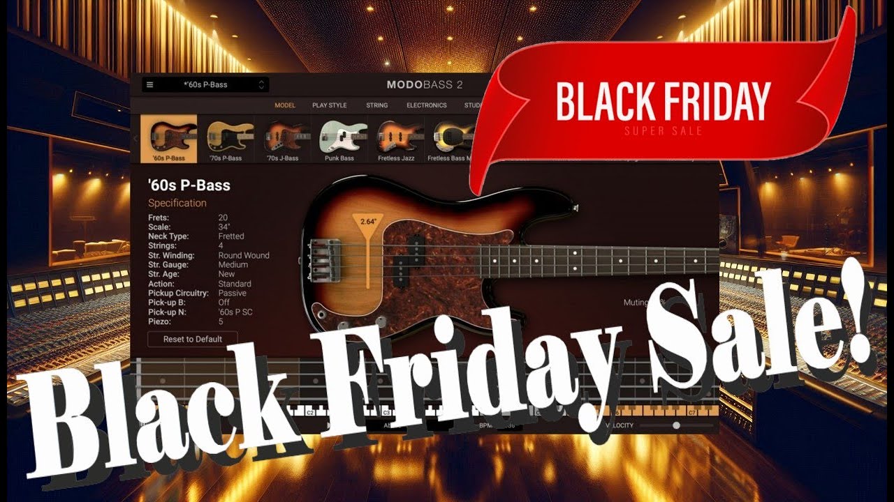 【Black Friday Sale!】Lowest Price Ever! Still Best Bass Guitar VST in 2025?MODO BASS 2, IK Multimedia