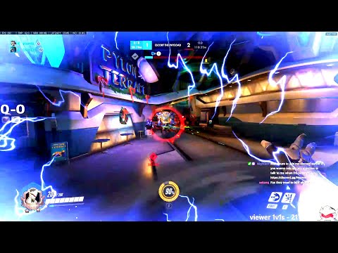 NECROS NANO GENJI GAMEPLAY - 40 ELIMS! [ OVERWATCH SEASON 25 TOP 500 ]