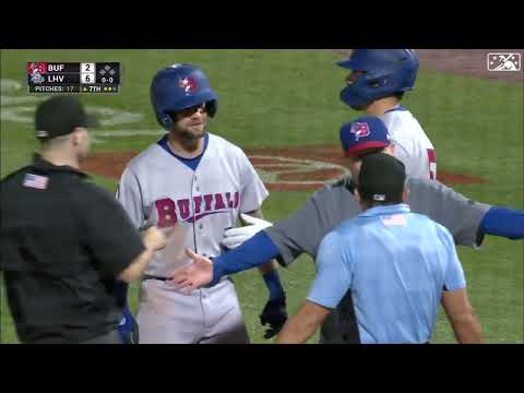 Nathan Lukes & Casey Candaele ejected: 5/12/2022 (Blue Jays - Triple-A Buffalo)