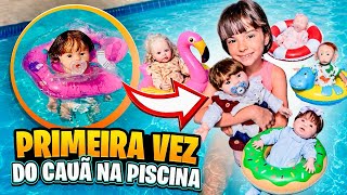 PRIMEIRA VEZ DO CAUÃ NA PISCINA! ☀️ Rotina Completa com todos os bebês e passeio na Lagoa