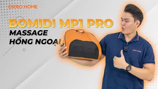 Gối Massage Đa Năng Chườm Ấm Bằng Nhiệt Hồng Ngoại - Review Gối Massage Hồng Ngoại Bomidi MP1 Pro