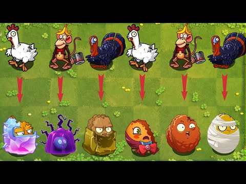 PvZ 2 Challenge - All Best Plants Vs Team Animal Zombie - Who Will Win ？