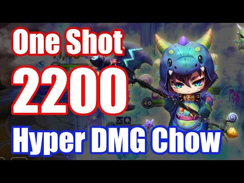 EZ One Shot, Hyper DMG ATK 2200 Chow Debut😏😏😏【Summoners War RTA】