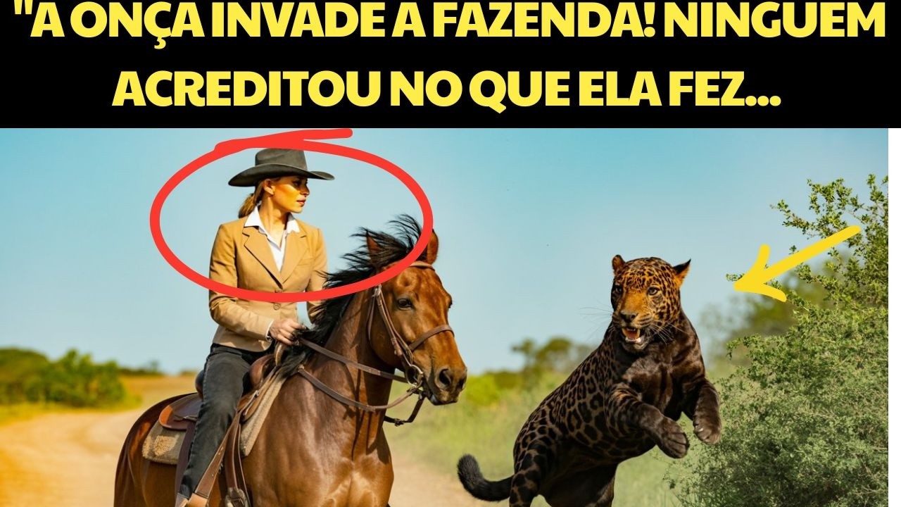 "A ONÇA INVADE A FAZENDA! Ninguém Acreditou no Que Ela Fez...