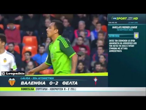 Valencia CF vs Celta de Vigo 0-2 All Goals and Highlights {20/3/2016}