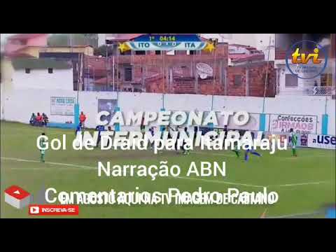 Gol de Draid abrindo o placar para Itamaraju no primeiro jogo da final 2019