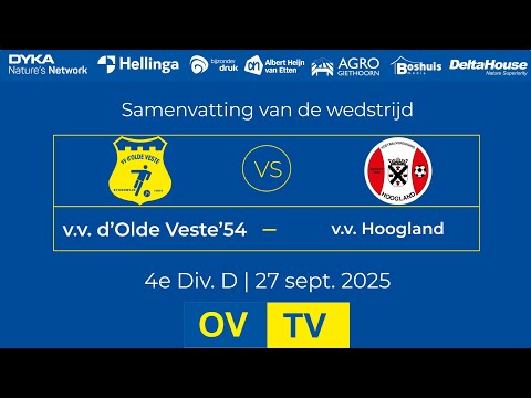 OV-TV | Samenvatting | v.v. d'Olde Veste '54 - v.v. Hoogland | 27-09-2025 | 4e Div. D