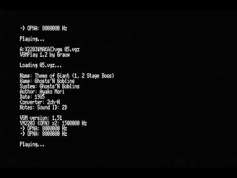 YM2203x2 in YM2608B VGMPLAY