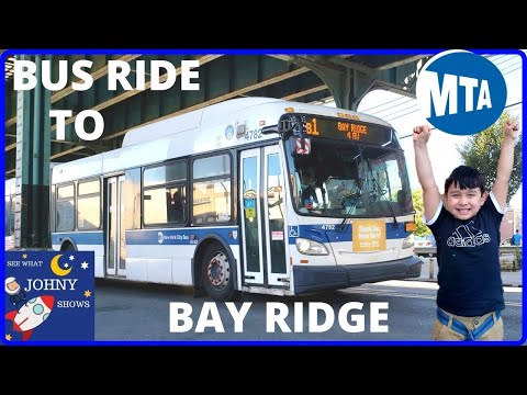 Johny's MTA Bus Ride To Bay Ridge On Articulated MTA Bus