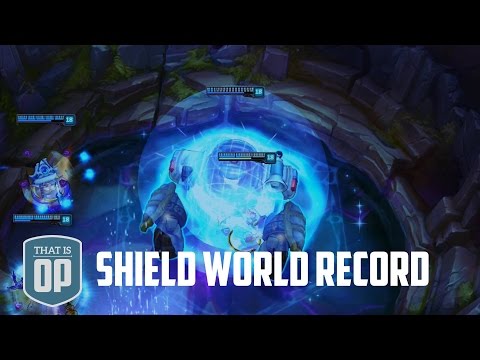 The 13628 Damage Soaking Shield - THE BIGGEST SHIELD EVER - League of Legends World Records