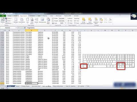 Fast scrolling through Excel sheets