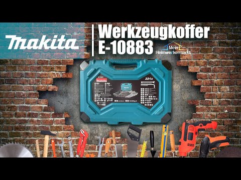 Makita rankinių įrankių rinkinys E-10883 221VNT. video