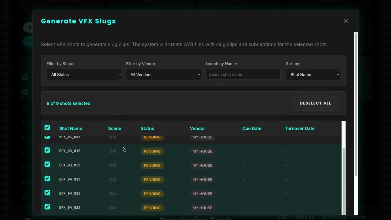 Track VFX