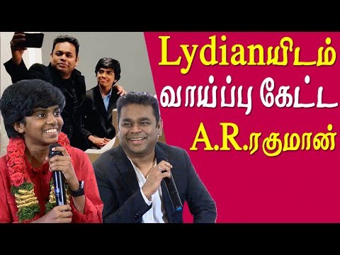 Lydian Nadhaswaram is India's musical ambassador: AR Rahman tamil news live